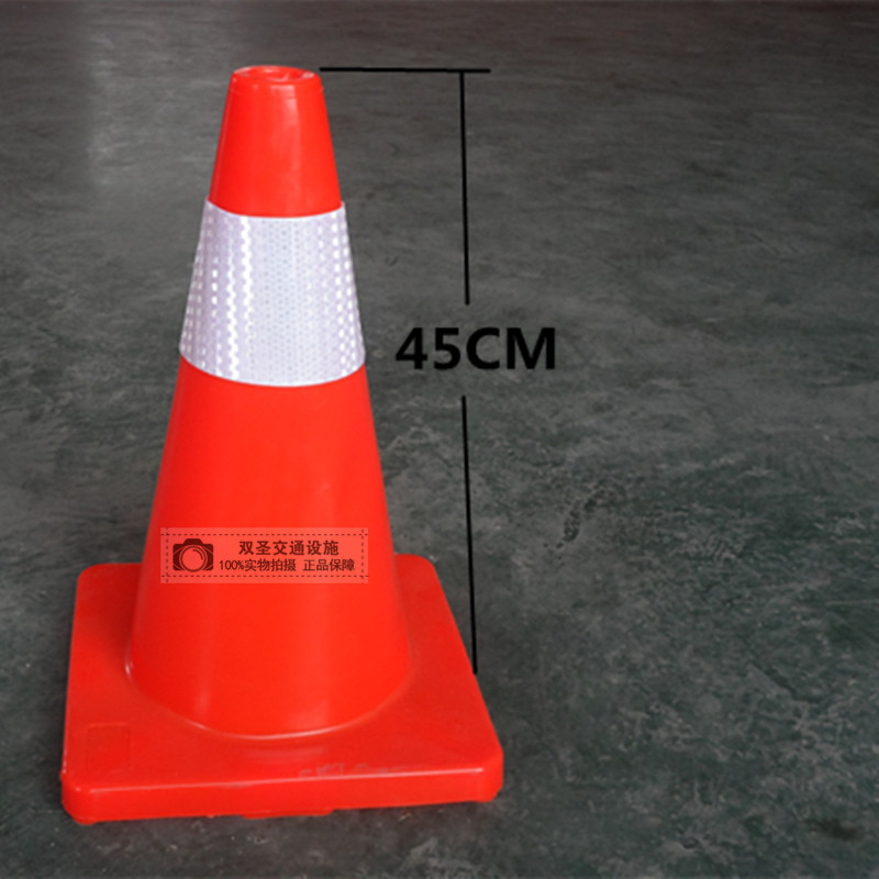 Conos de tráfico reflectantes de PVC y caucho, resistentes y duraderos, venta al por mayor directamente de fábrica