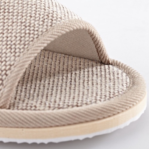 Factory direct sales of Four Seasons famous open linen slippers beauty salon hotel special indoor floor slippers wholesale