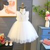 Skirt, dress, small princess costume, summer clothing, flowered, children's clothing, for 3-8 years old