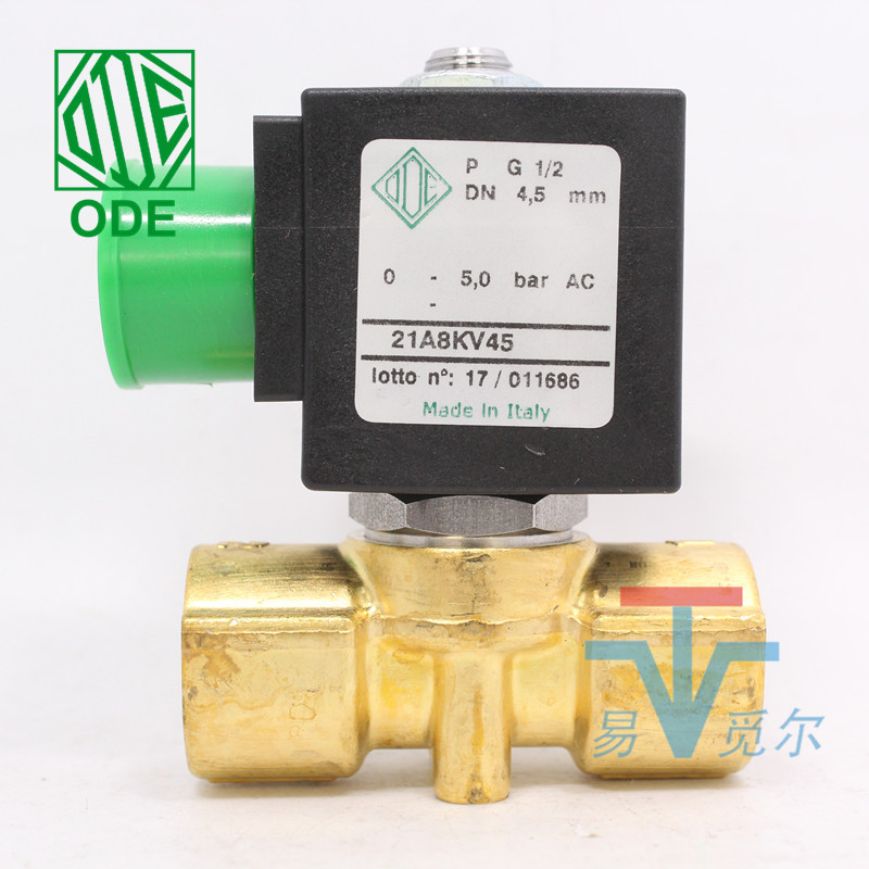 意大利ode电磁阀 21a8kv45 220v dn15 24v微型两通电磁阀开关阀