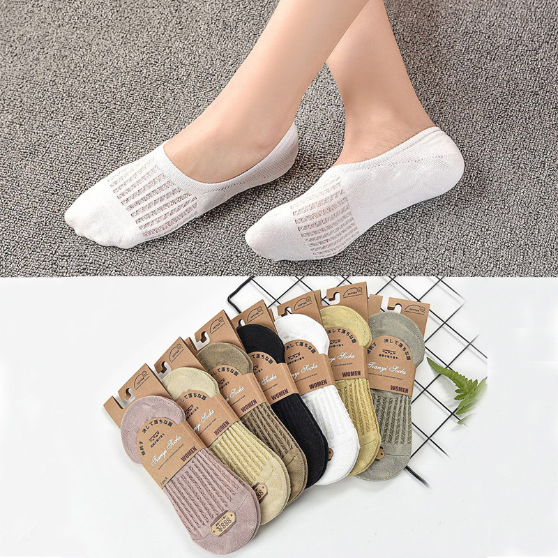 Spring and Summer New Air-Conditioning Socks Mesh Breathable Invisible Socks Women's Simple Cut Out Bamboo Shallow Short Socks Wholesale