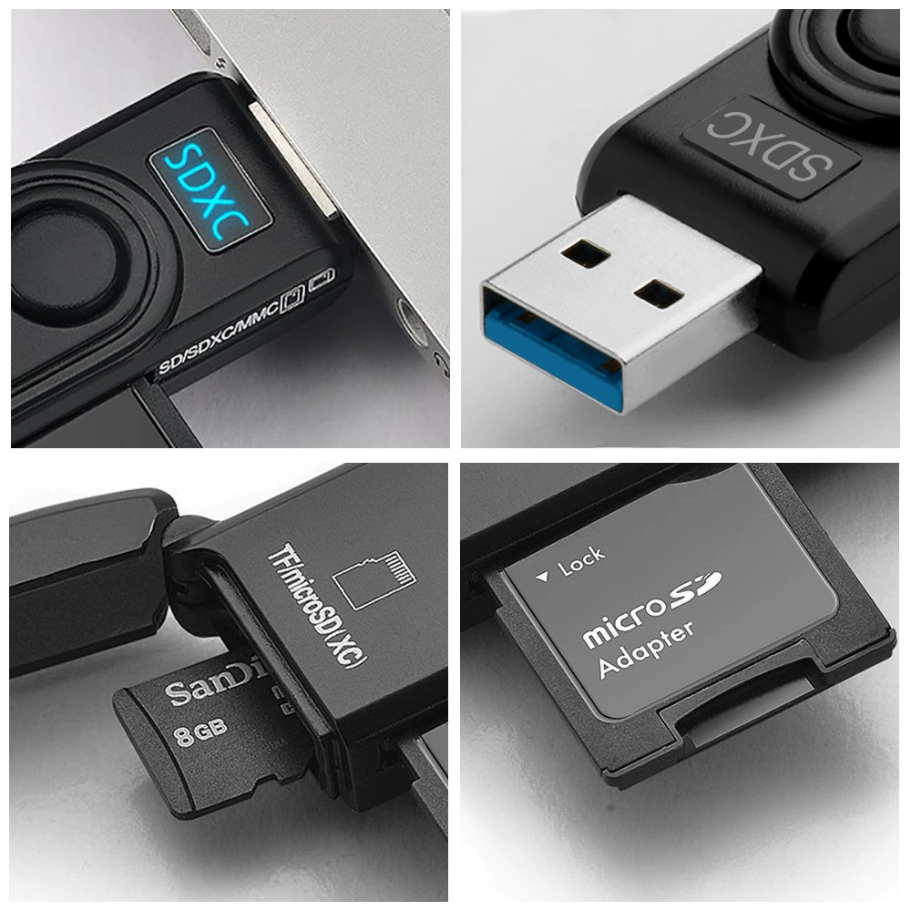 USB 3.0 многофункциональный картридер для micro SD/TF, расширение док-станции, цифровые аксессуары, оптовая
