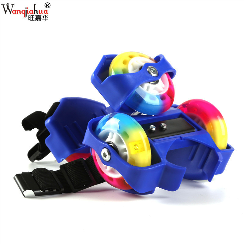 Adult children's Hot Wheels walking shoes color PU luminous roller skating popular flash roller skating in stock supply cross-border Adult children's Hot Wheels walking shoes color PU luminous roller skating popular flash roller skating in stock supply cross-border