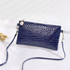 Shoulder bag, coins, small clutch bag, one-shoulder bag, mobile phone, wallet, crocodile print, Japanese and Korean