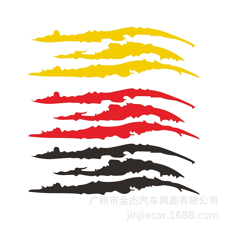 Sshanglai Модифицированная Автомобильная паста призрачная лампа светоотражающие автомобильные наклейки 40x12 см следы когтей призрака царапина лампа паста для бровей