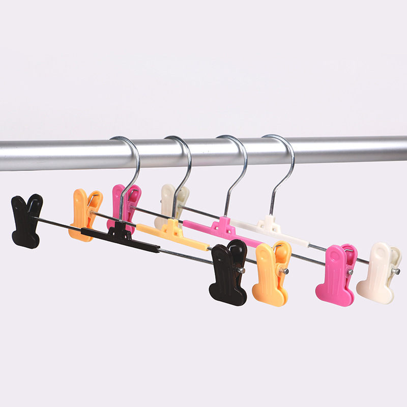 Trousers Hanger Clothing Store Hanger Seamless Non-slip Drying Rack Plastic Household Seamless Children's Hanger Clip