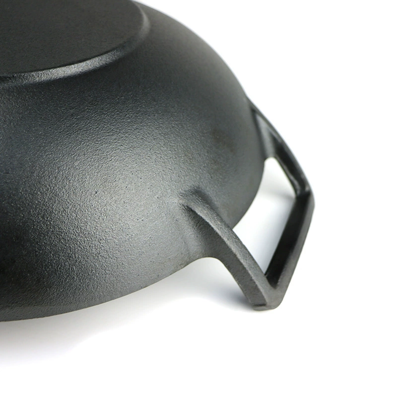 Фабричная оптовая cast iron pot 32 см сковорода для жарки бытовая коммерческая плоская сковорода - жарка на сковороде
