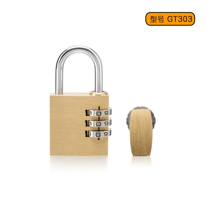 High -quality solid bronze rust -proof password lock schoolbag tool box cabinet cabinet password hanging GT303