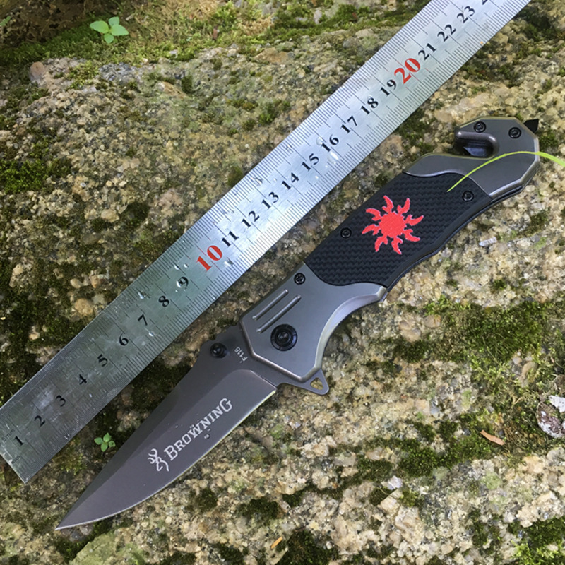 G10柄折叠刀具 防身野营不锈钢折刀 高硬度户外刀 生存随身求生刀