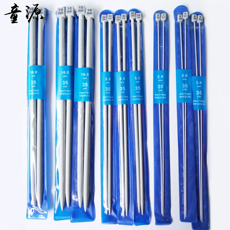 Одноголовочная алюминиевая игла для свитера алюминиевый свитер вязальная палочка игла DIY вязальные спицы