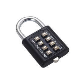 八位按键固定密码锁老人盲人健身房更衣柜工具箱密码挂锁