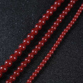 亚克力仿玛瑙红圆珠散珠 DIY手串饰品配件仿天然圆珠隔珠