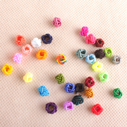 Hand-knitted pineapple ball pineapple buckle pineapple knot button knot bracelet necklace rope closing buckle diy jewelry accessories wholesale