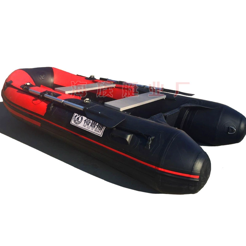 Hurus inflatable Raft thickened rubber dinghy fishing boat hard-bottom inflatable boat kayak rescue rubber boat manufacturer