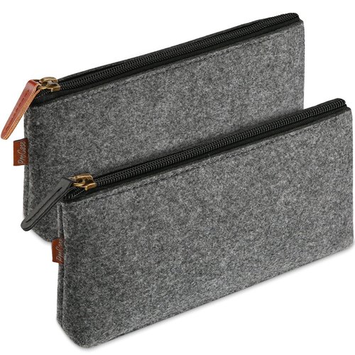 Hot-selling Felt Pencil Case, Fabric Design for Kids, Student Stationery Bag, Eyeglass Case, and Makeup Brush Organizer