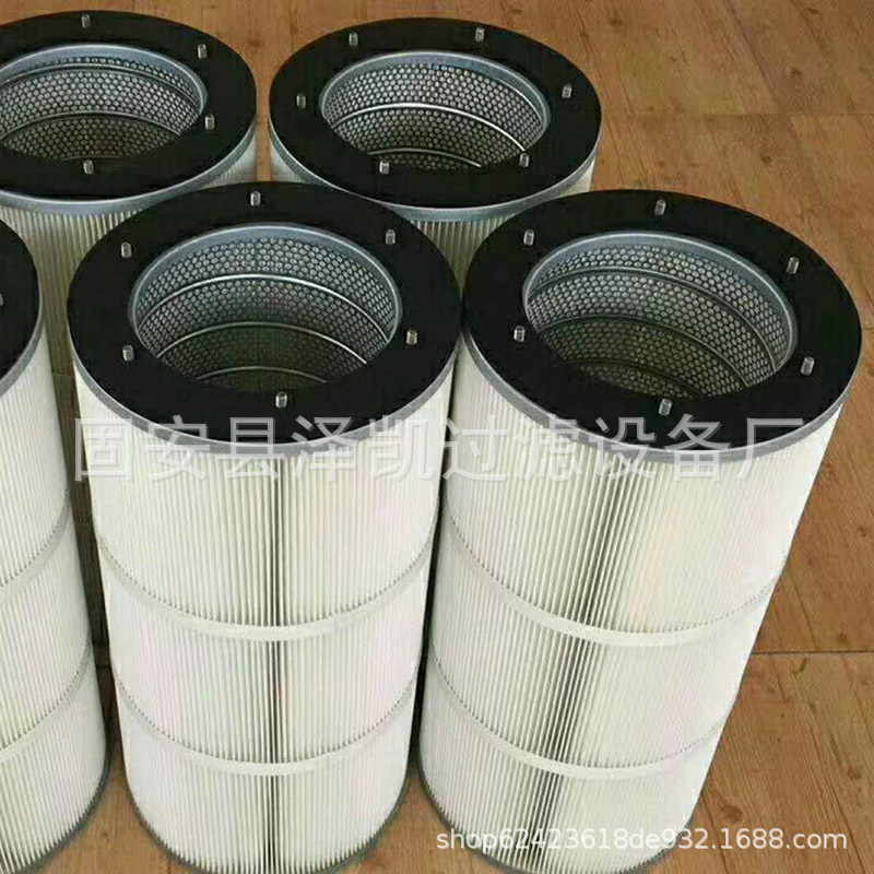 【泽凯】烟草3266滤筒聚酯纤维除尘滤芯焊烟除烟滤芯法兰滤芯