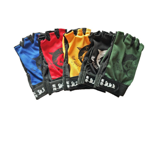 Wholesale outdoor sports gloves with exposed three-finger and five-finger fishing gloves, scratch-proof, sun-proof, non-slip, wear-resistant fishing gloves