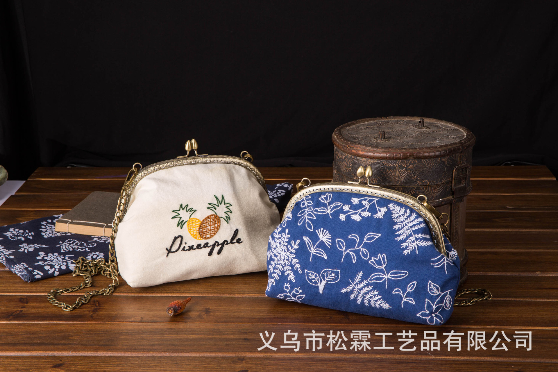 Directa de fábrica boca Bolsa de Oro bordado hecho a mano DIY material paquete haciendo monedero flor Europea bordado tridimensional