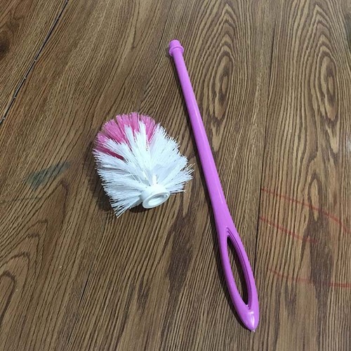 Factory Wholesale Household Large Toilet Brush Bathroom Cleaning Supplies Plastic Toilet Brush Cleaning Round Ball Toilet Brush