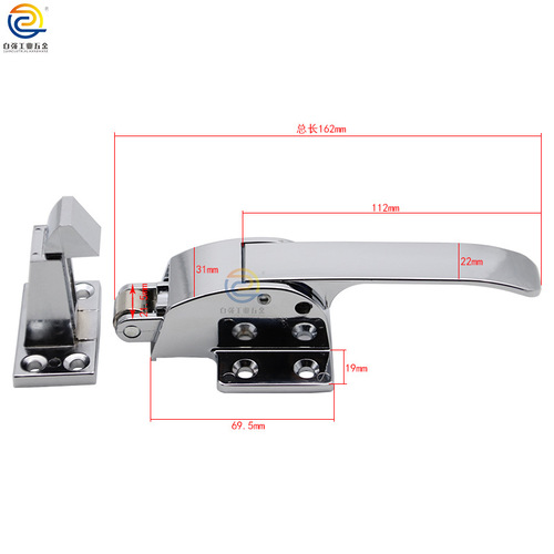 Industrial oven lock, adjustable cold storage door lock, ice storage door lock, cold storage accessories pressure handle, oven door lock