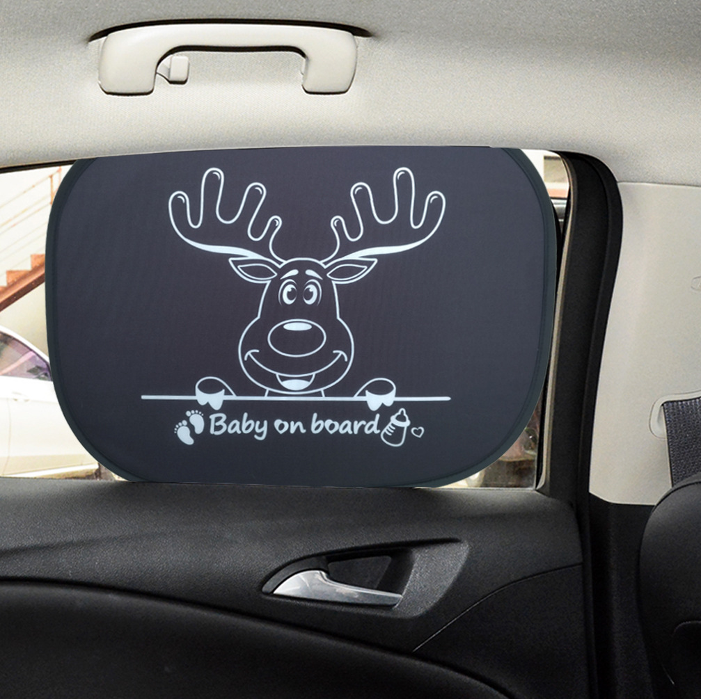 Manufacturer supplies car shade from the side block of cartoon…