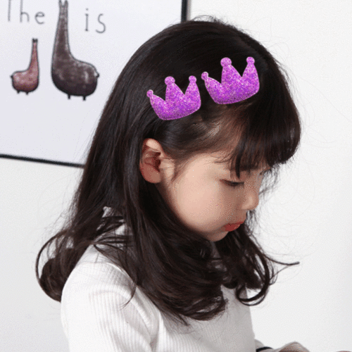Creative children's bangs stickers baby cute crown girl sticky hair broken hair stickers girls velcro wholesale