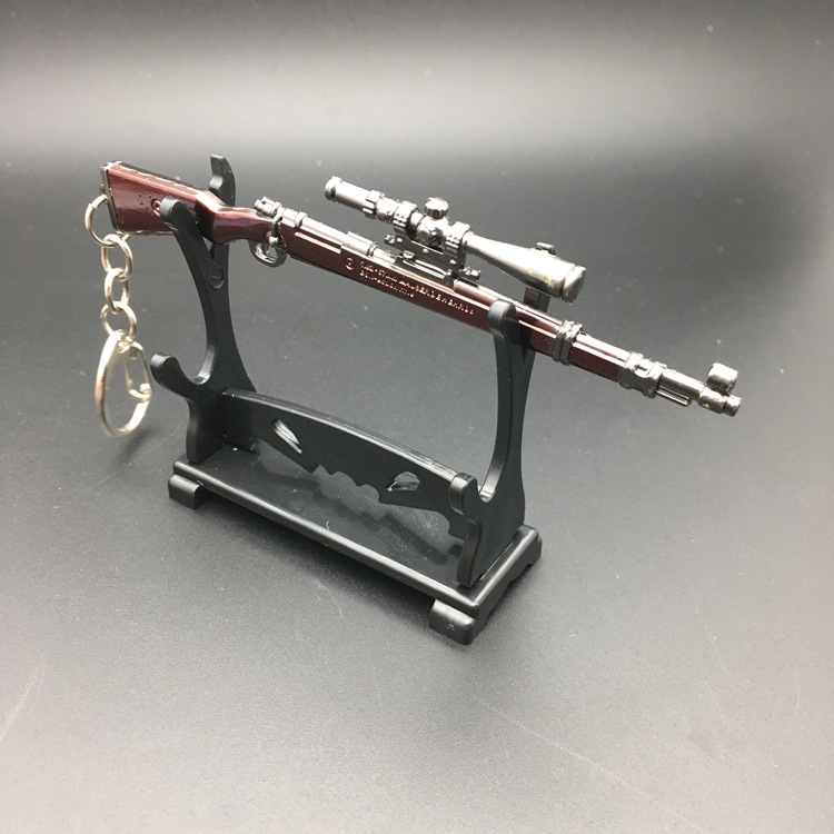 Two-Layer Plastic Model Display Stand, Anime Gun/Blade Rack, Compact 7×2.5×6 cm