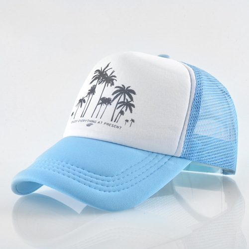 Alibaba.com Wish Coconut Tree Mesh Hat Baseball Cap Summer Unisex Vacation Sun Hat