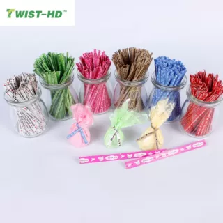 定制食品袋/礼品/烘焙扎丝 棒棒糖包装袋封口扎丝糖果袋