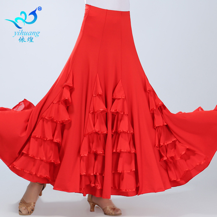 Modern Dance Clothing, Competition Skirt, Ballroom Dance Clothing, Ballroom Dance Skirt, Large Swing Practice Long Skirt, Dance Skirt, Ball Dance Clothing Modern Dance Clothing, Competition Skirt, Ballroom Dance Clothing, Ballroom Dance Skirt, Large Swing Practice Long Skirt, Dance Skirt, Ball Dance Clothing