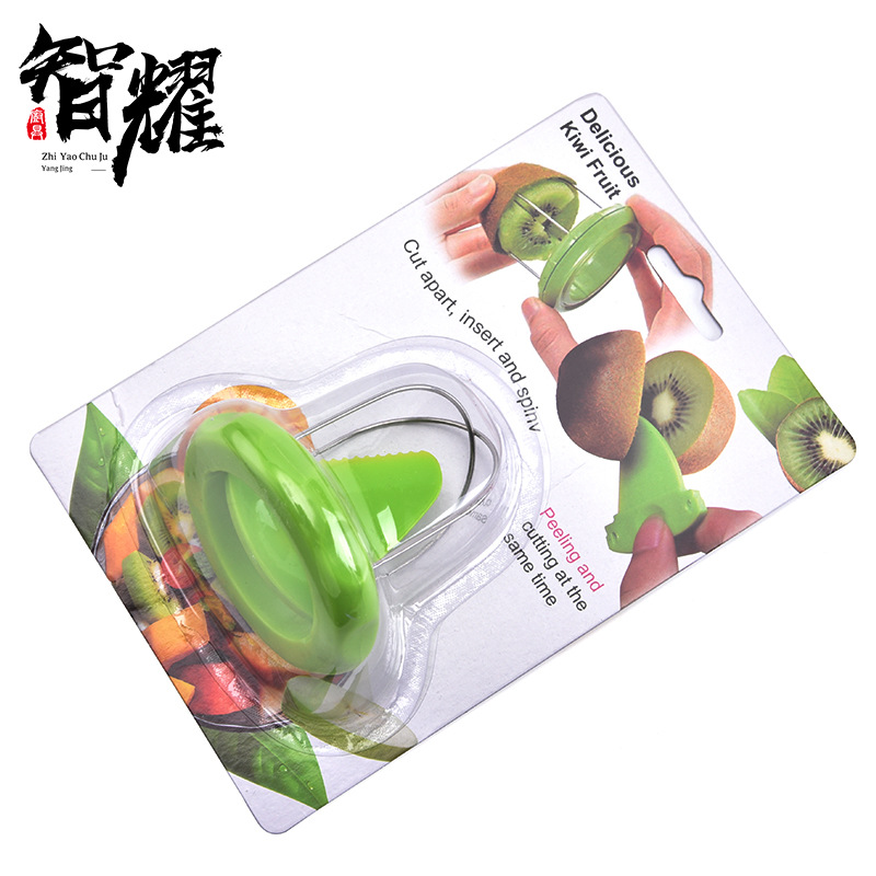 Cjzx kiwi máquina de corte de fruta kiwi corte y pelado cortador de fruta núcleo de fruta eliminación de fruta dispositivo de excavación gadget de cocina image 4