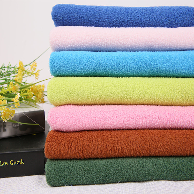 150D/144F 双刷单摇 190克摇粒绒 现货供应 多色可选 厂家直销