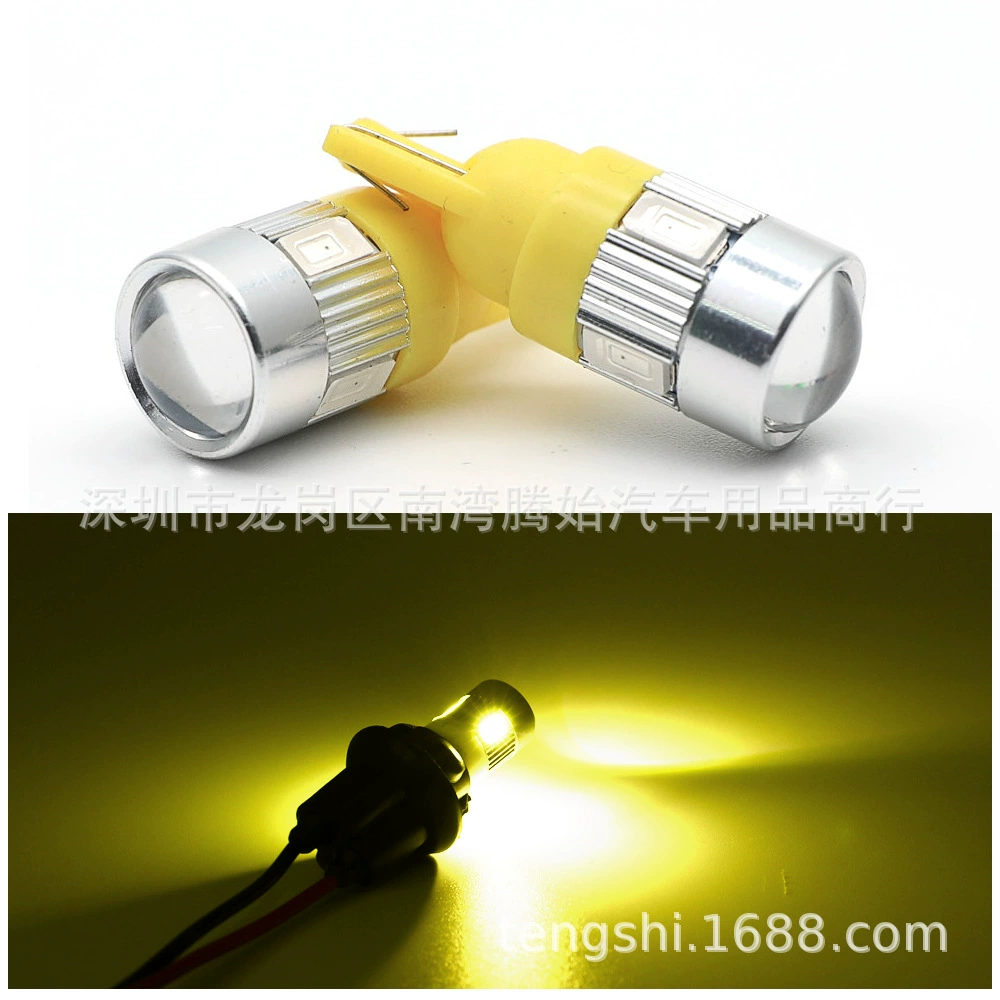 T10 5630 6SMD показывать ширину лампа W5W маленький свет автомобильная LED-лампа 5730 номерной