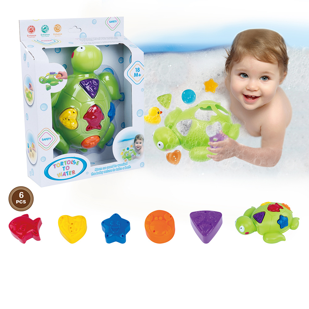 Direct selling baby children's bath toys baby swimming play bubble bath floating animal turtle