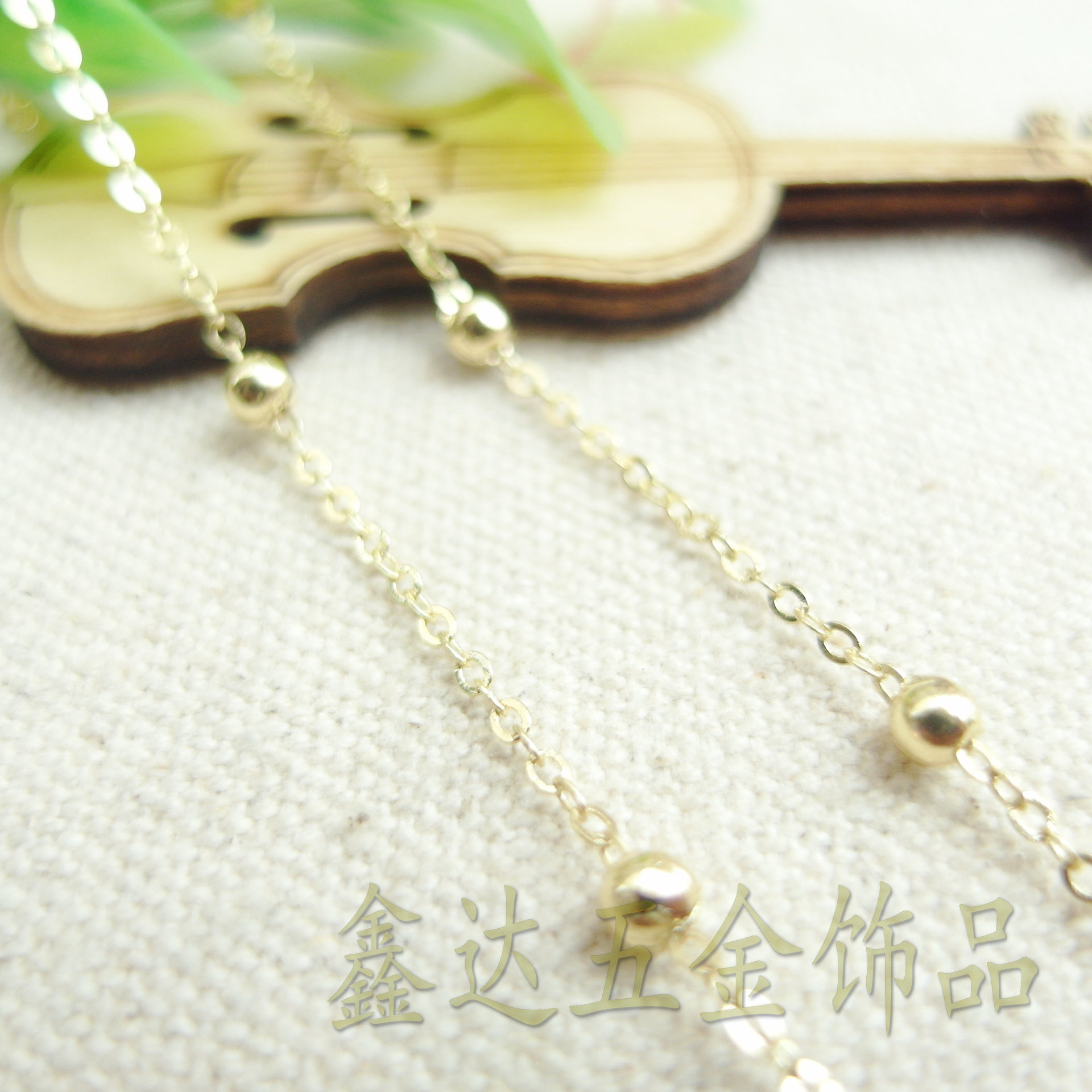 diy古风发簪步摇流苏材料配件夹单珠十字饰链箱包饰链项链锁骨链