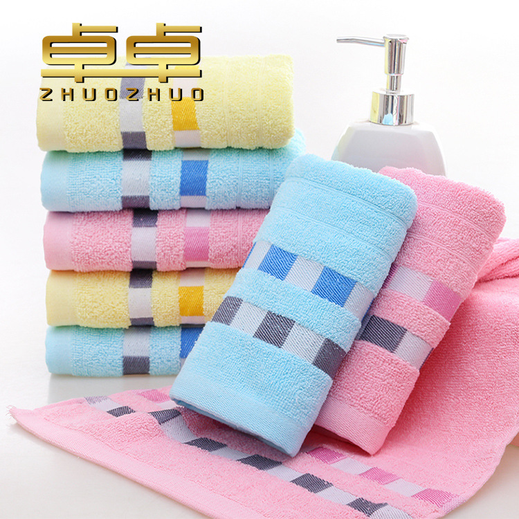 Cotton towel large square ribbon towel gift stall towel wholesale large size thick towel wholesale custom