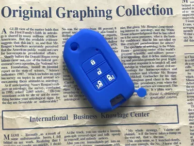 Static Rod/Key Bag | Control Protective Case Buckle - folding-key-cover-dark-blue-dedicated