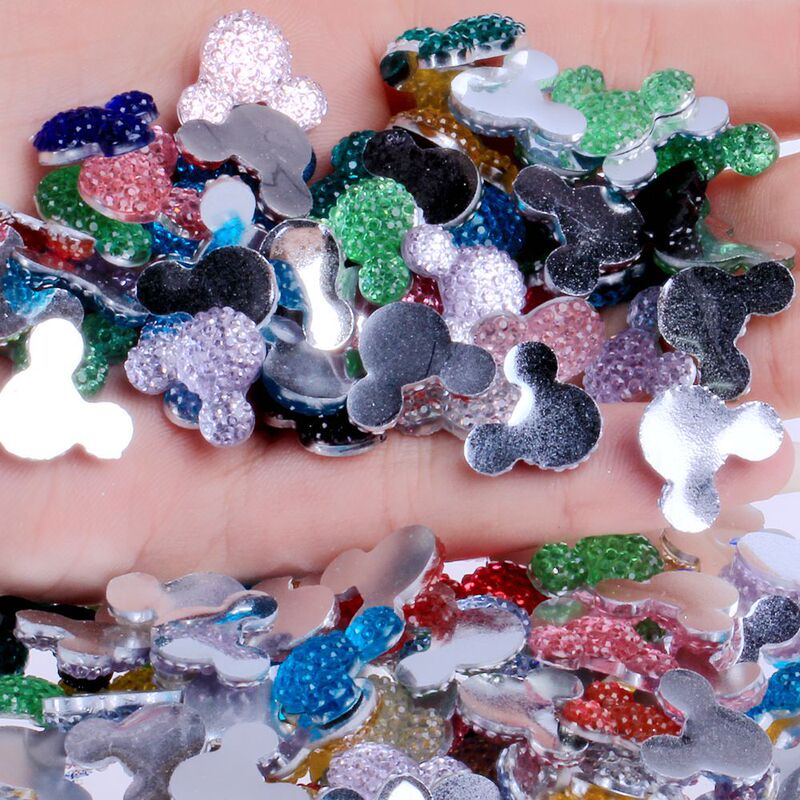 Strict selection of 14*11.5mm1000/40 multi-color optional flat resin drill beauty accessories mobile phone shell material