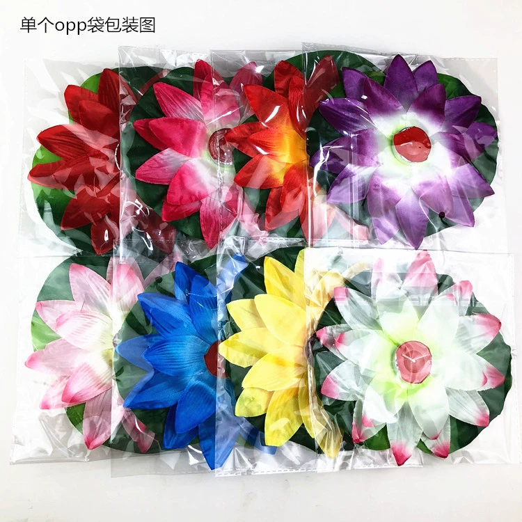 鼎承 Silk candle, lotus flower, flashlight, (Physicals)