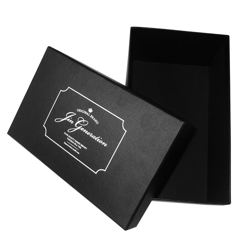 天地盖盒简约质感礼品盒服装袜子盒 印刷烫银UV 生产厂家礼盒