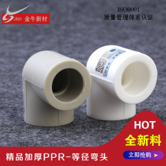 浙江省 Jinniu PPR 等径エルボ PPR 水道管白アクセサリー大型エルボグレー直角 90 度エルボ継手