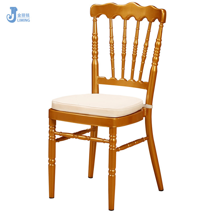 Foshan suministro directo de fábrica americana al aire libre Silla de Castillo Napoleón Silla de bambú boda banquete de boda Silla de mesa de comedor