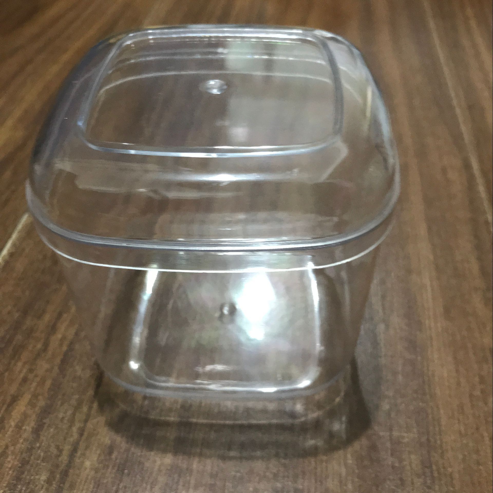 供应90*90*90方形食品级PS塑料盒、饼干盒 蛋糕包装盒 糖果盒子