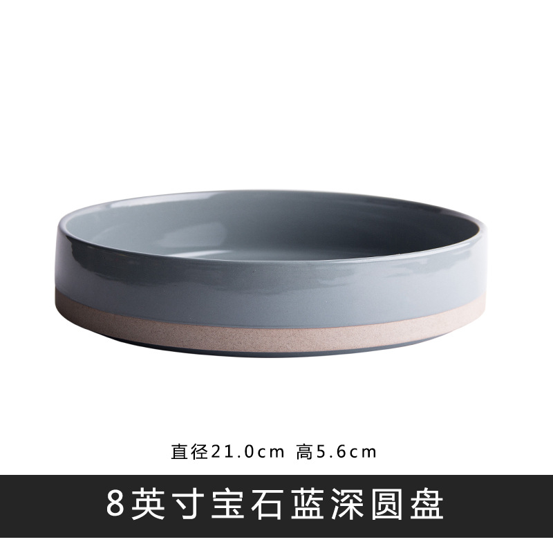 Coreano de cerámica vajilla cena plato tazón taza madera