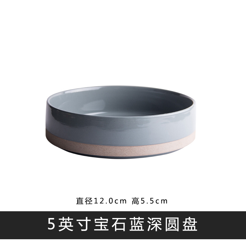 Coreano de cerámica vajilla cena plato tazón taza madera