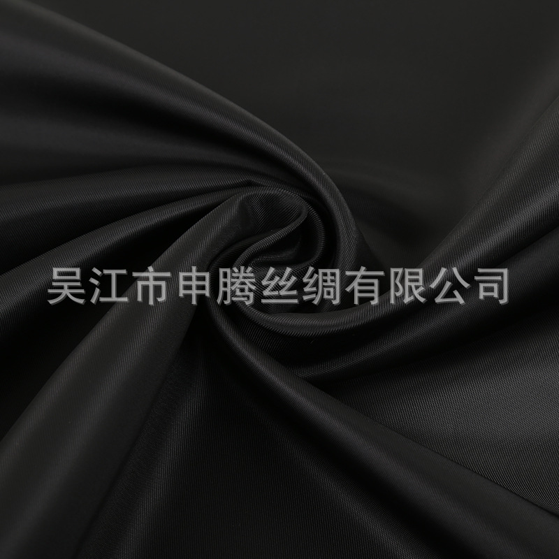 源头厂家200D仿尼龙 2/1斜纹 加厚细纹绸 服装里料箱包面料批发