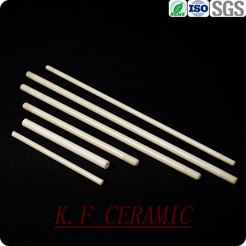 厂家直销 陶瓷棒螺纹陶瓷杆 工业绝缘耐高温连接杆精密陶瓷件加工