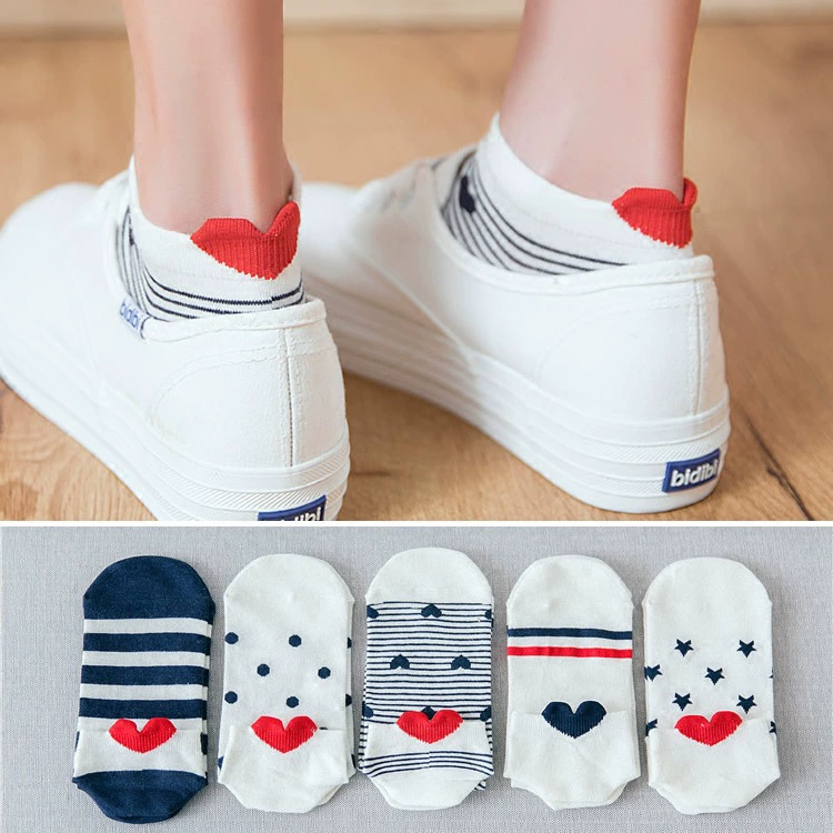 Japanese cute invisible three dimensional heel sticker, trend socks for elementary school students, wholesale