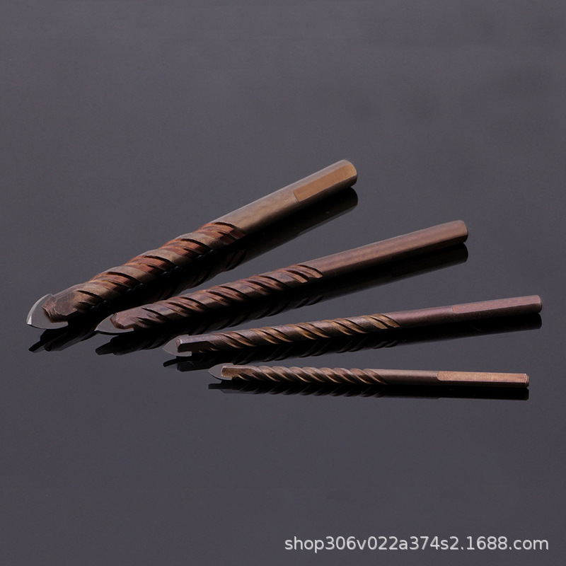 多功能陶瓷墙壁钻 玻璃钻 大理石瓷砖开孔器 合金三角麻花钻头