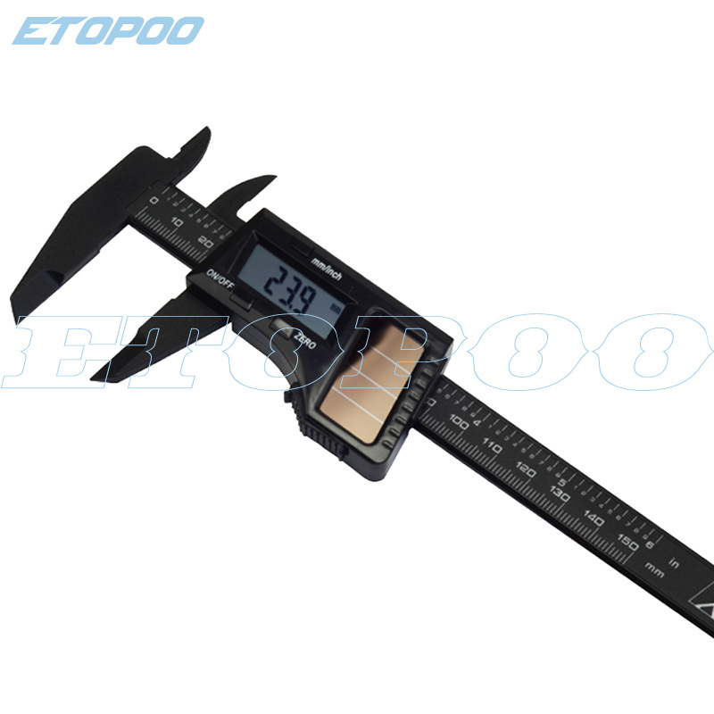 HUOTO 气质黑 150MM 0.1MM 太阳能 碳素  数显卡尺
